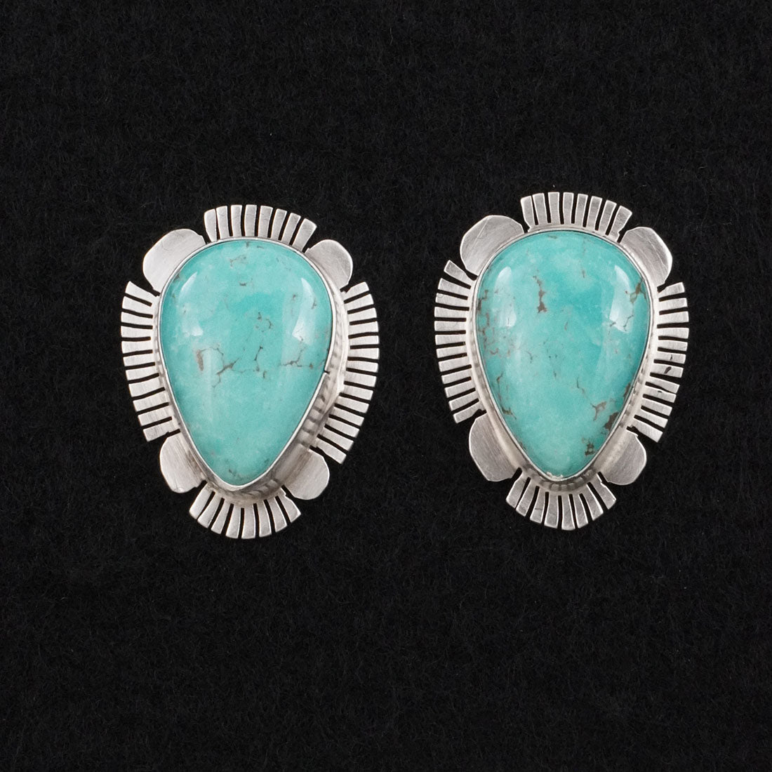 Thomas Francisco Turquoise & Sterling Silver Earrings