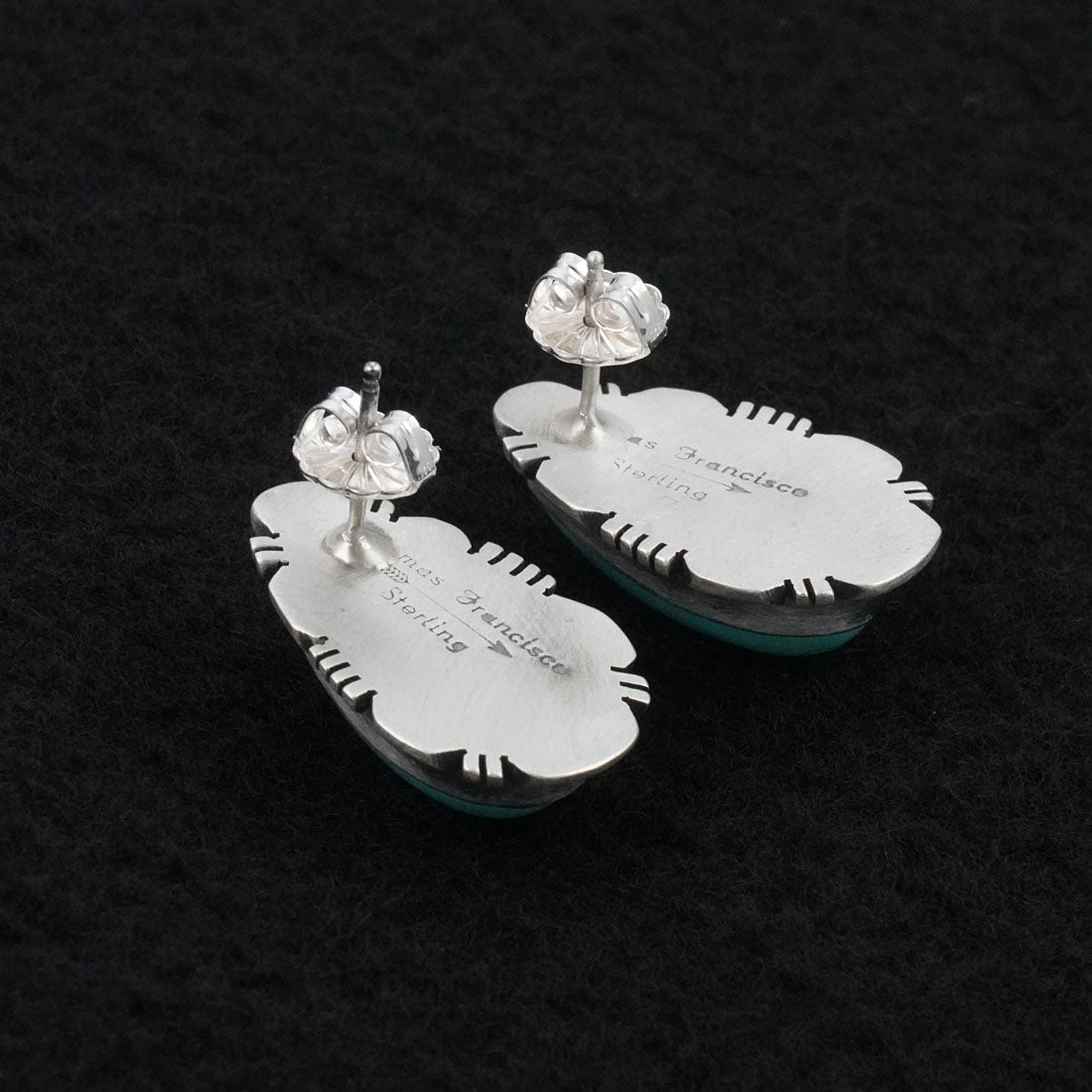 Thomas Francisco Turquoise & Sterling Silver Earrings
