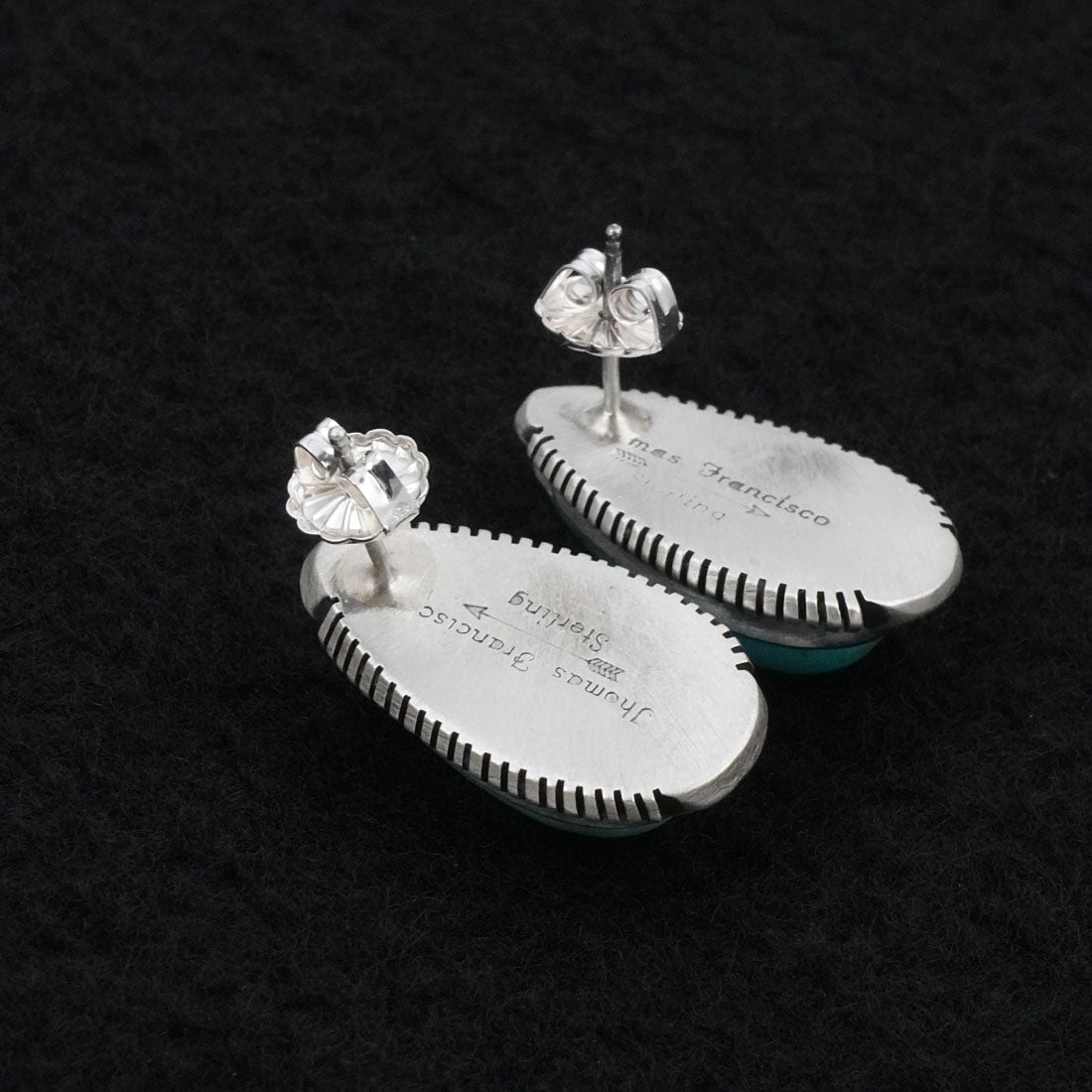 Thomas Francisco Turquoise & Sterling Silver Earrings