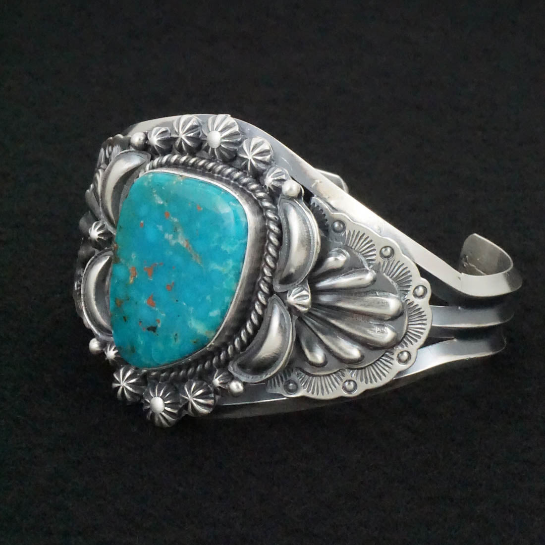 Raymond Delgarito Turquoise & Sterling Silver Bracelet