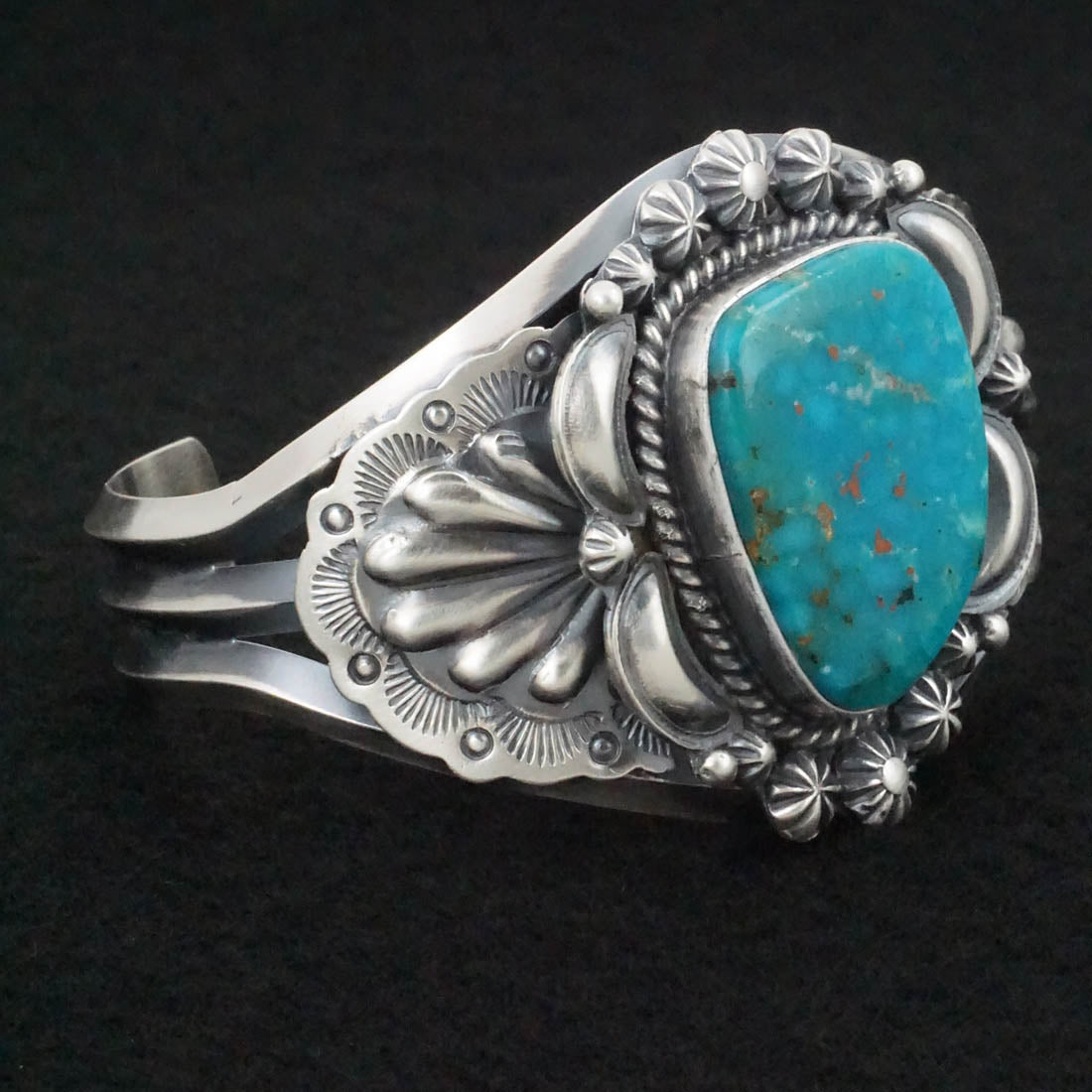 Raymond Delgarito Turquoise & Sterling Silver Bracelet