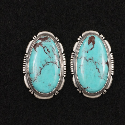 Thomas Francisco Turquoise & Sterling Silver Earrings
