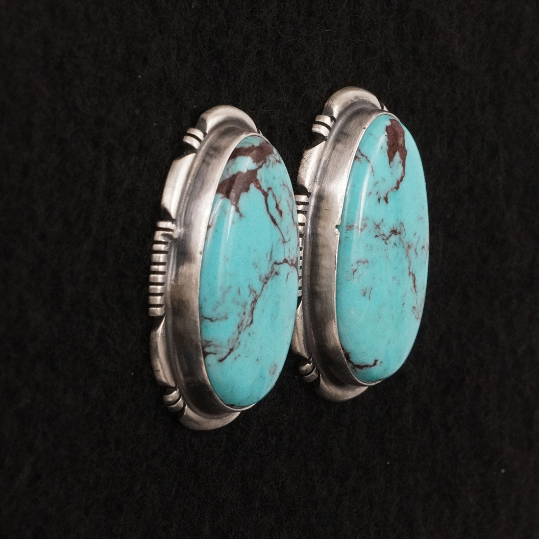 Thomas Francisco Turquoise & Sterling Silver Earrings
