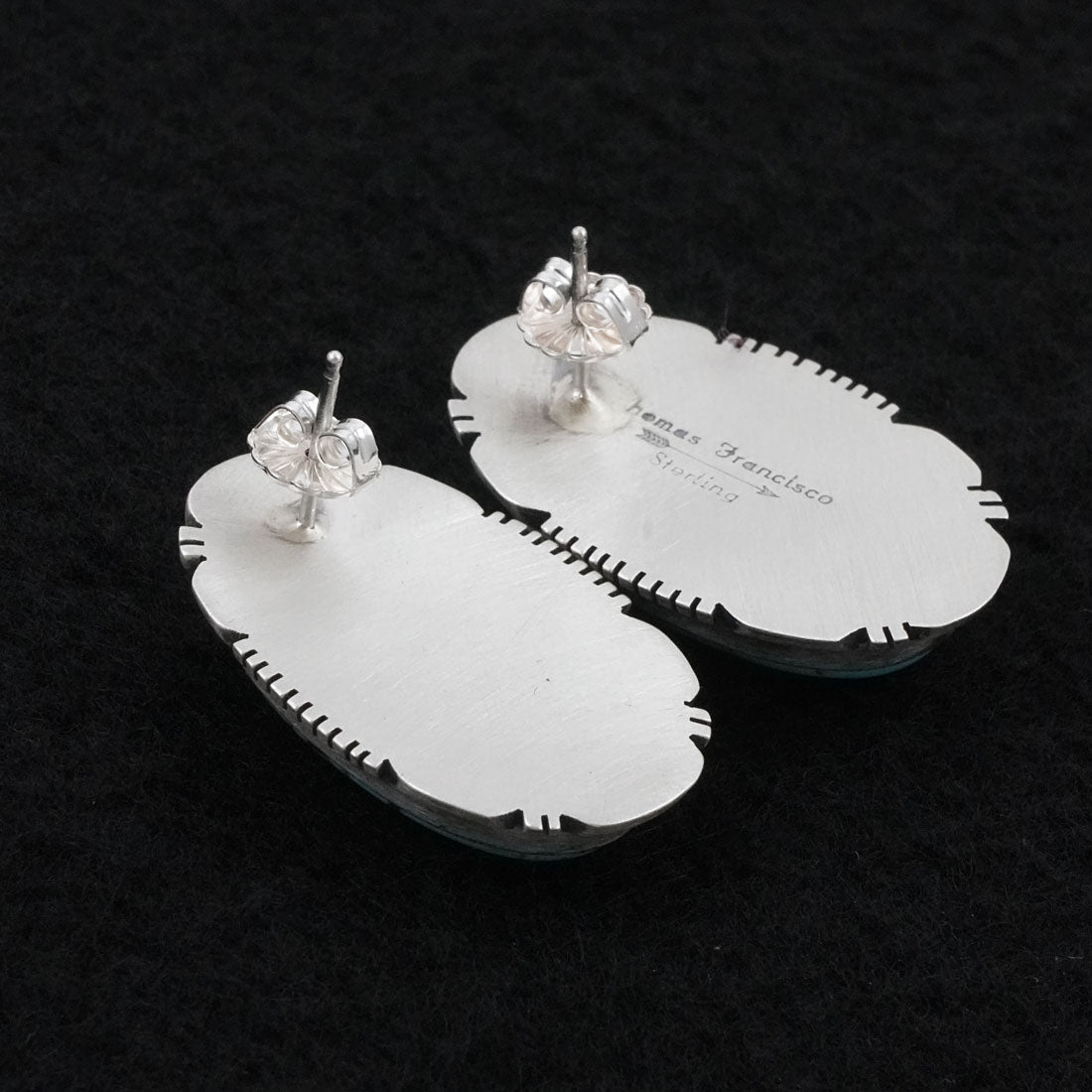 Thomas Francisco Turquoise & Sterling Silver Earrings