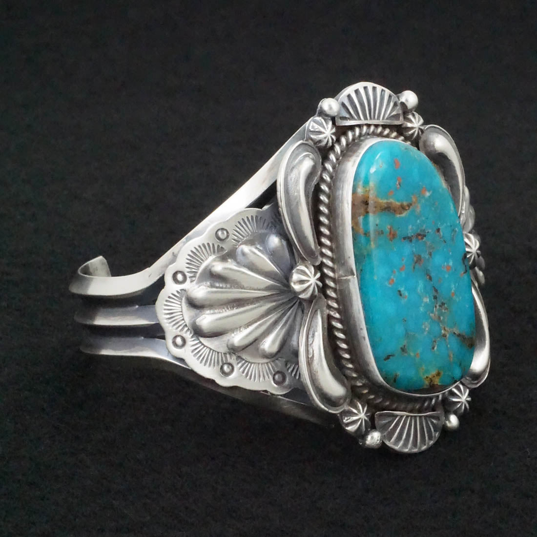 Raymond Delgarito Turquoise & Sterling Silver Bracelet
