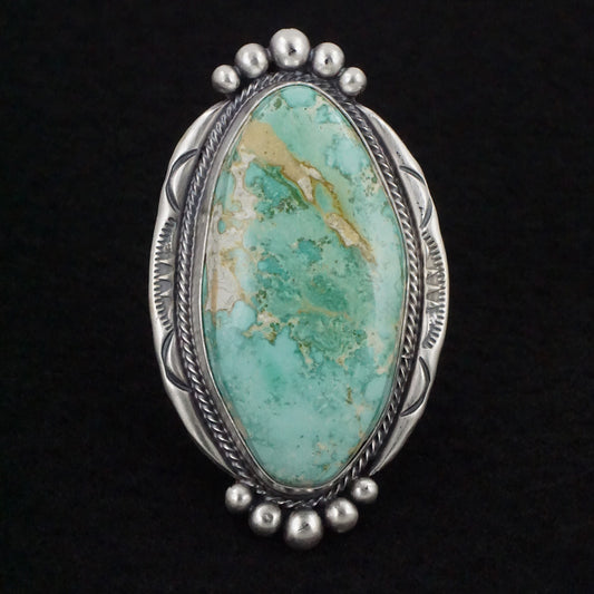 Paul Livingston Turquoise & Sterling Silver Ring Size 9