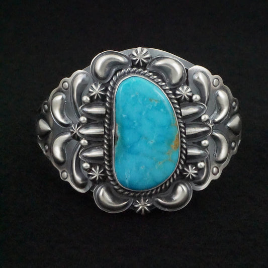 Raymond Delgarito Turquoise & Sterling Silver Bracelet