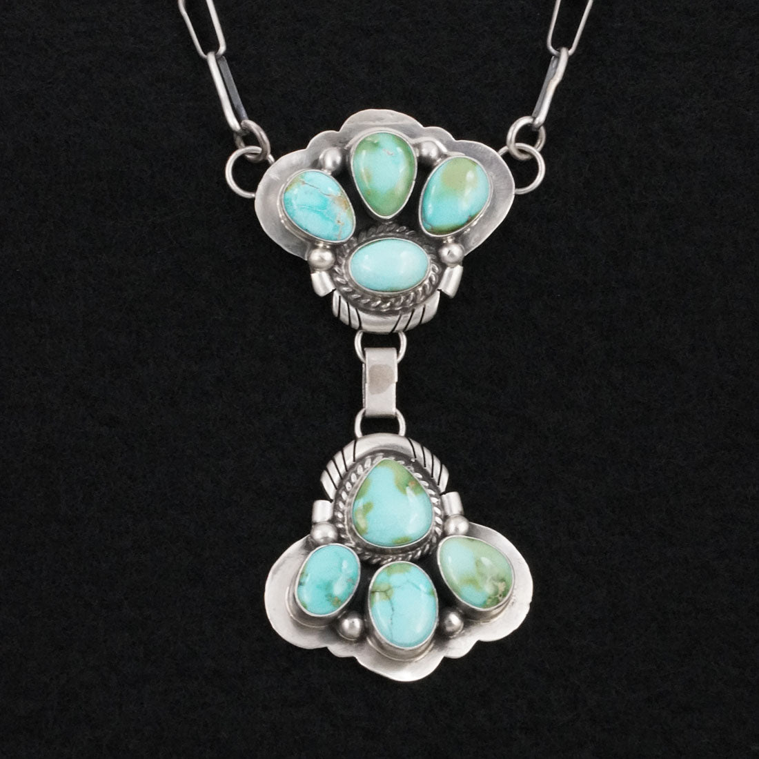 Paul Livingston Turquoise & Sterling Silver Necklace