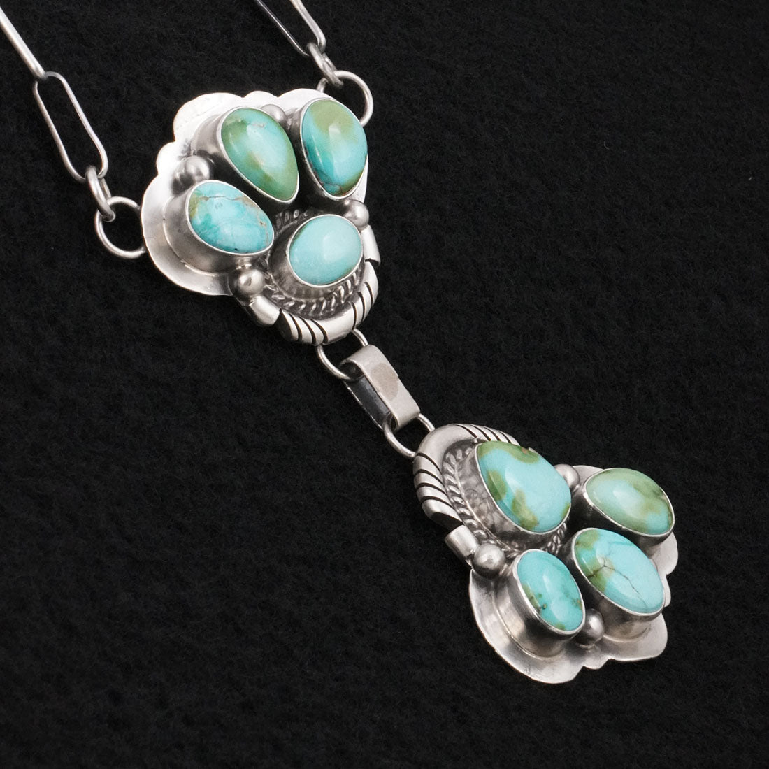 Paul Livingston Turquoise & Sterling Silver Necklace