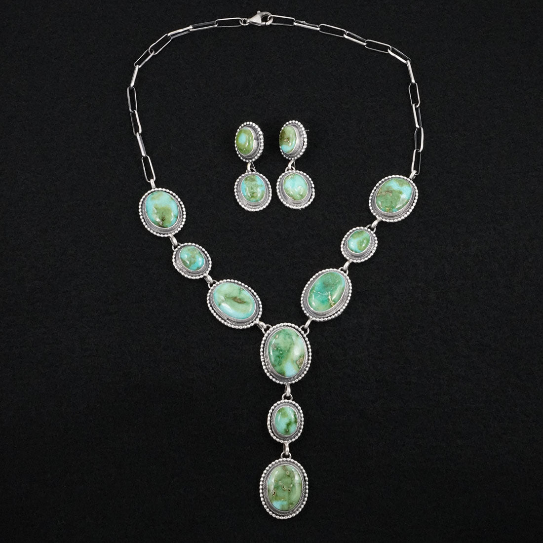 Darrin Livingston Turquoise & Sterling Silver Necklace Set