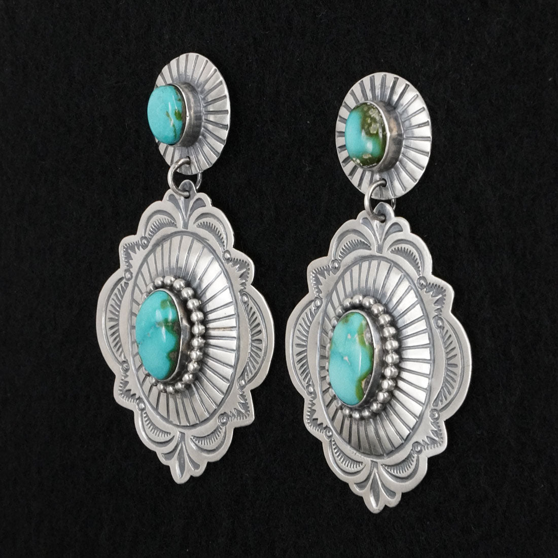 Arnold Blackgoat Turquoise & Sterling Silver Necklace Set