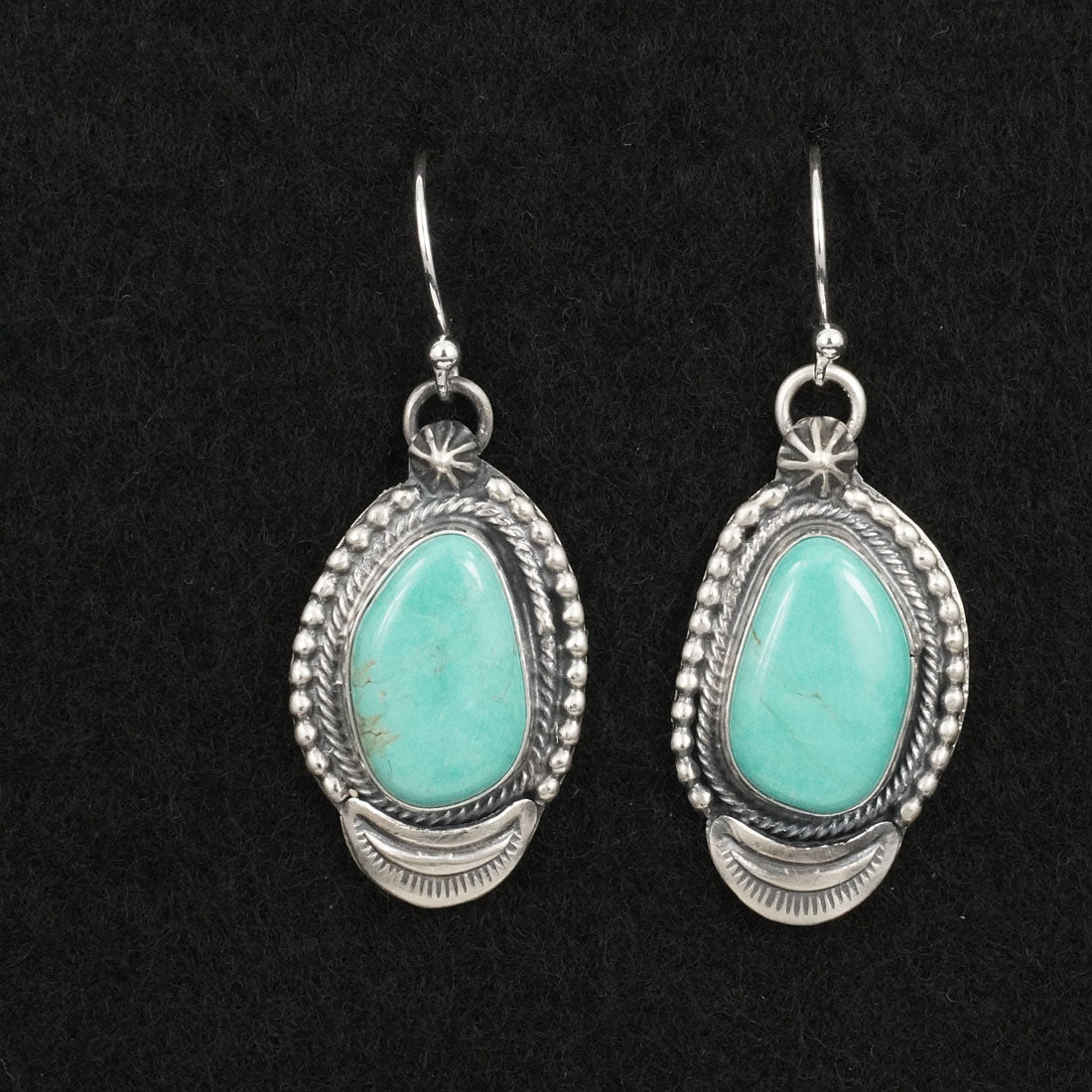 Bobby Johnson Turquoise & Sterling Silver Earrings
