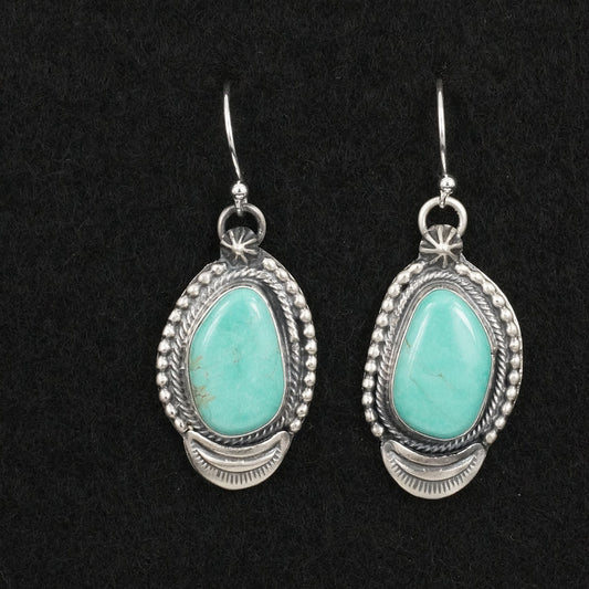 Bobby Johnson Turquoise & Sterling Silver Earrings