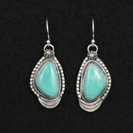 Bobby Johnson Turquoise & Sterling Silver Earrings