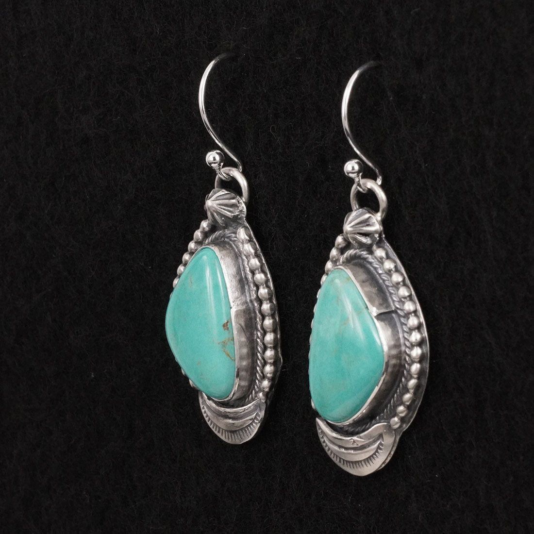 Bobby Johnson Turquoise & Sterling Silver Earrings