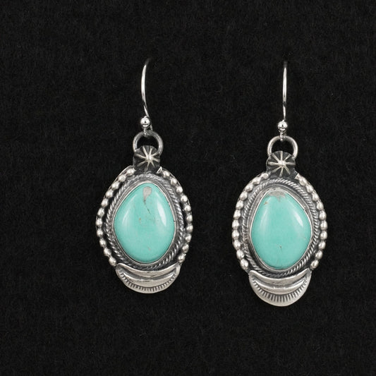 Bobby Johnson Turquoise & Sterling Silver Earrings