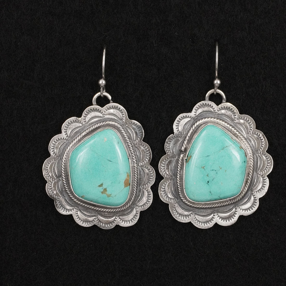 Bobby Johnson Turquoise & Sterling Silver Earrings