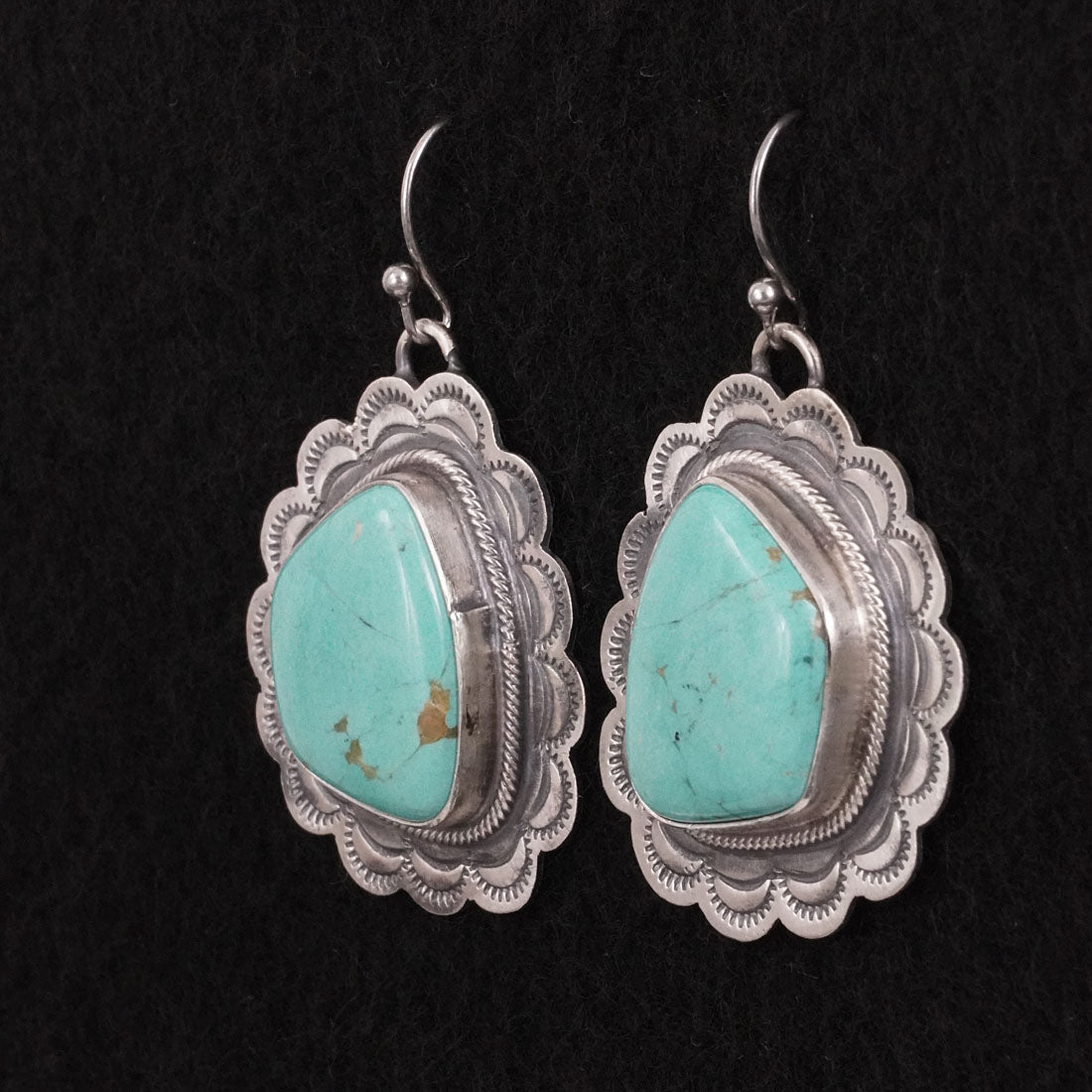 Bobby Johnson Turquoise & Sterling Silver Earrings