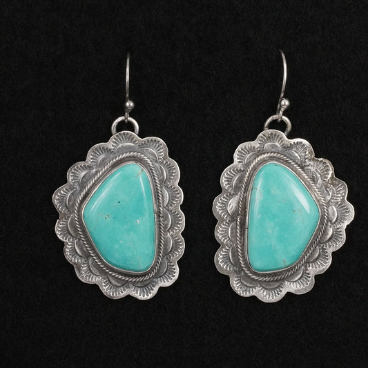 Bobby Johnson Turquoise & Sterling Silver Earrings