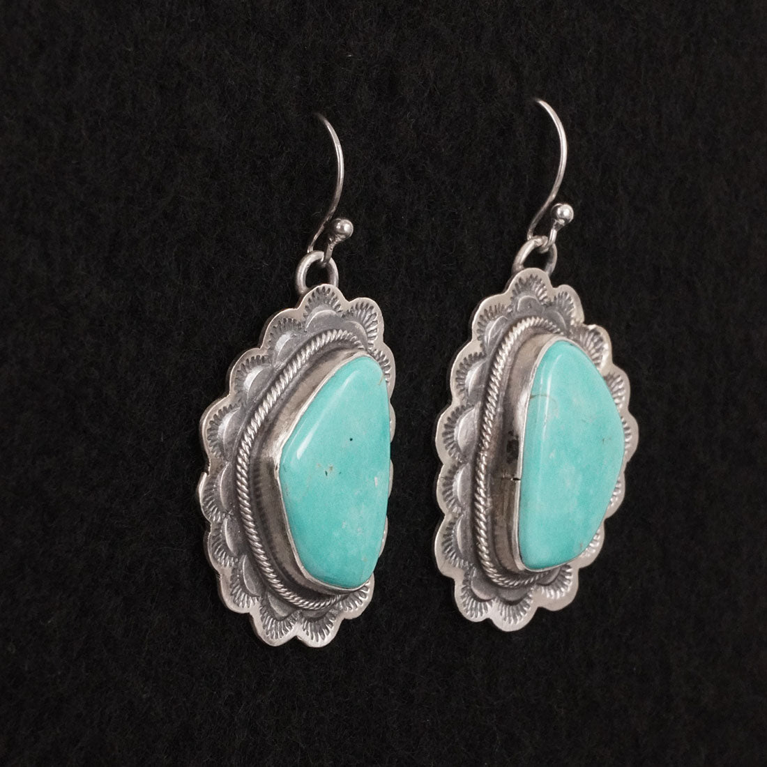 Bobby Johnson Turquoise & Sterling Silver Earrings