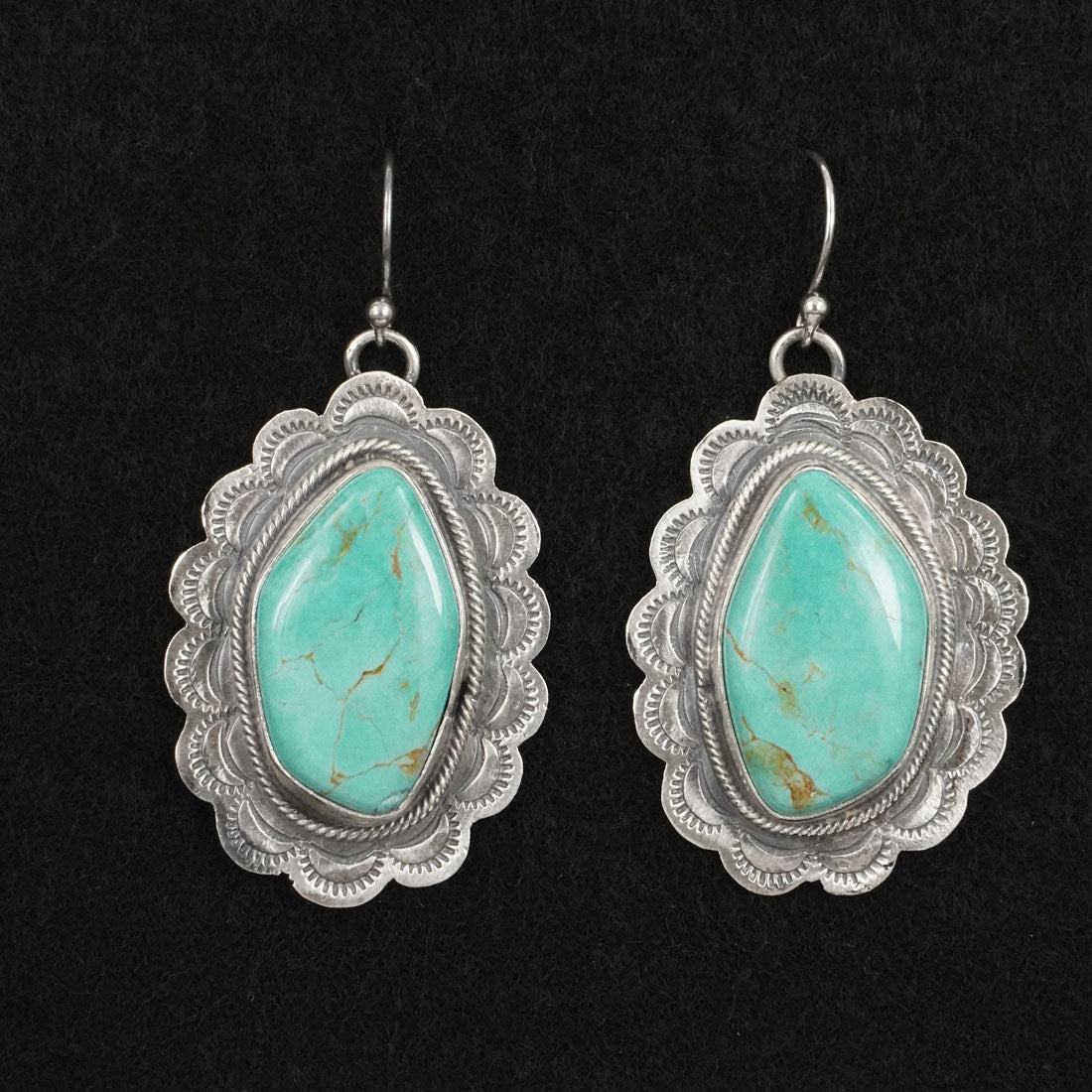 Bobby Johnson Turquoise & Sterling Silver Earrings