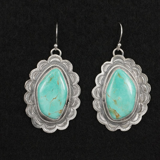 Bobby Johnson Turquoise & Sterling Silver Earrings