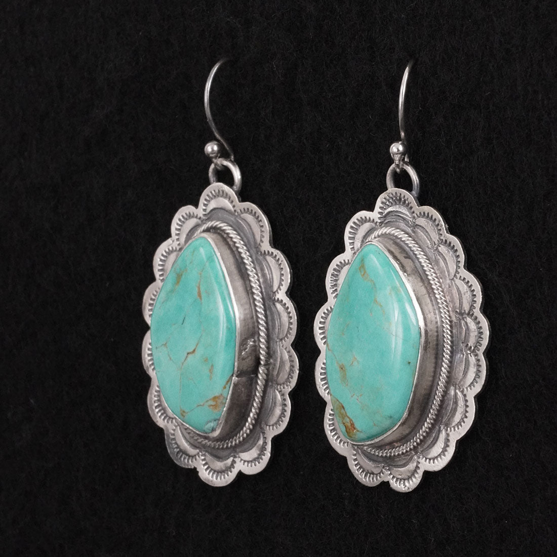 Bobby Johnson Turquoise & Sterling Silver Earrings