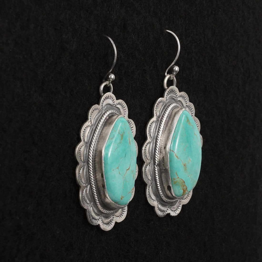 Bobby Johnson Turquoise & Sterling Silver Earrings