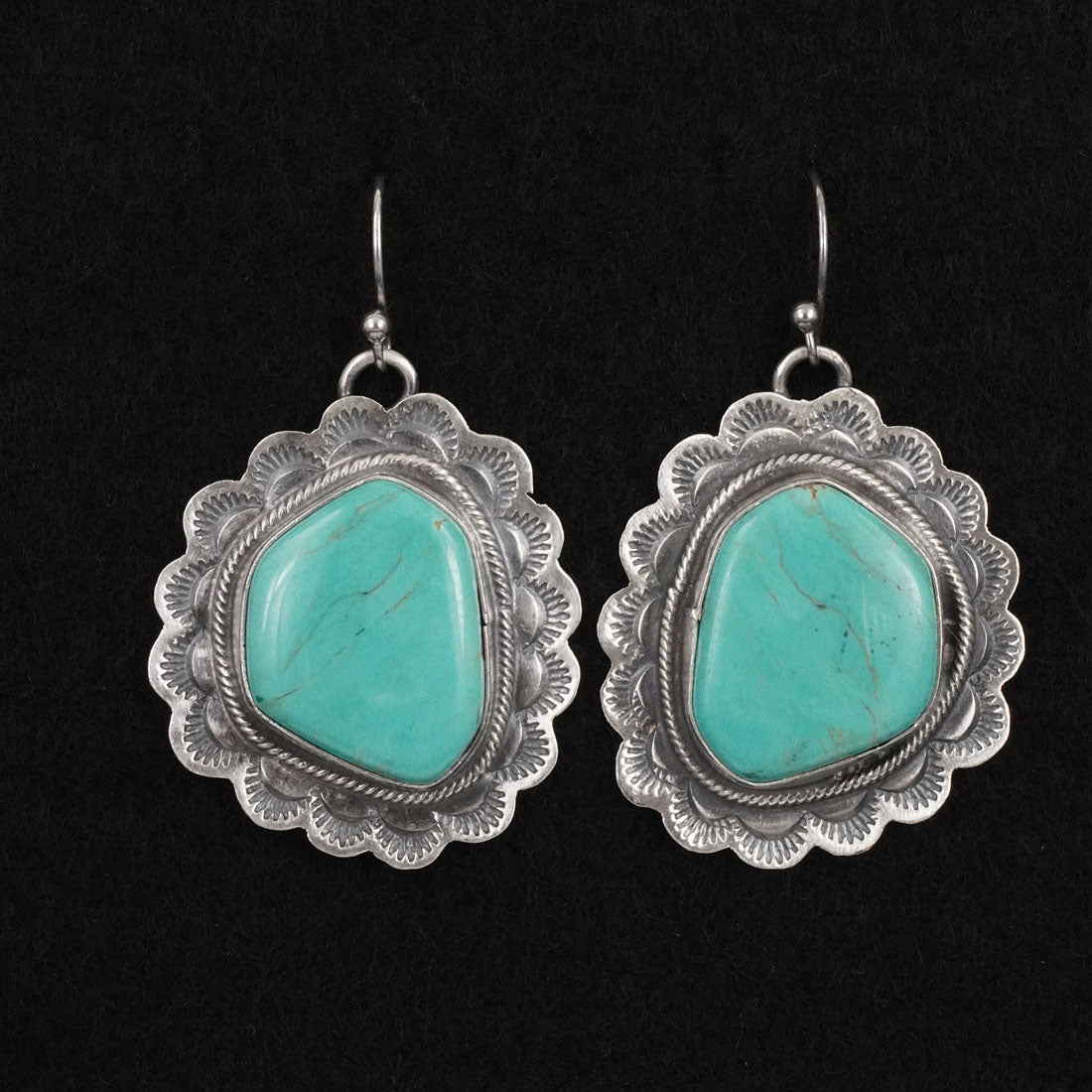 Bobby Johnson Turquoise & Sterling Silver Earrings