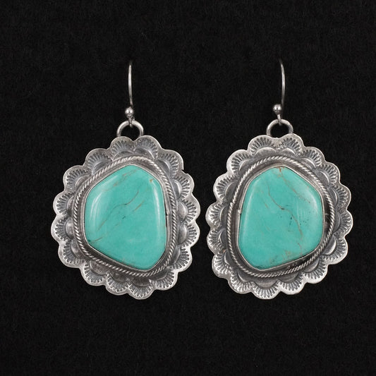 Bobby Johnson Turquoise & Sterling Silver Earrings