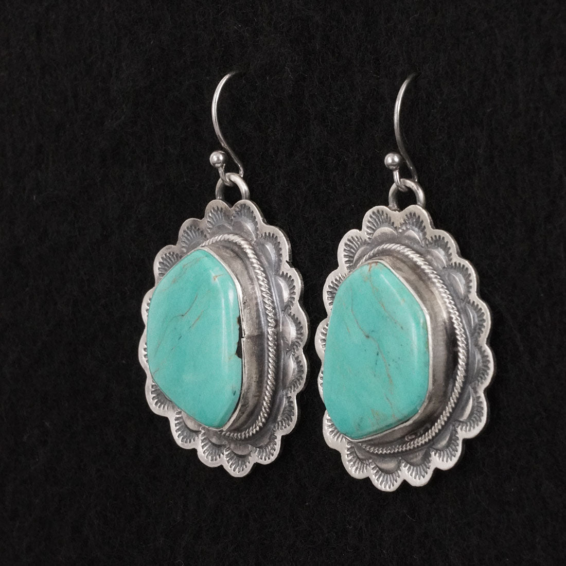 Bobby Johnson Turquoise & Sterling Silver Earrings