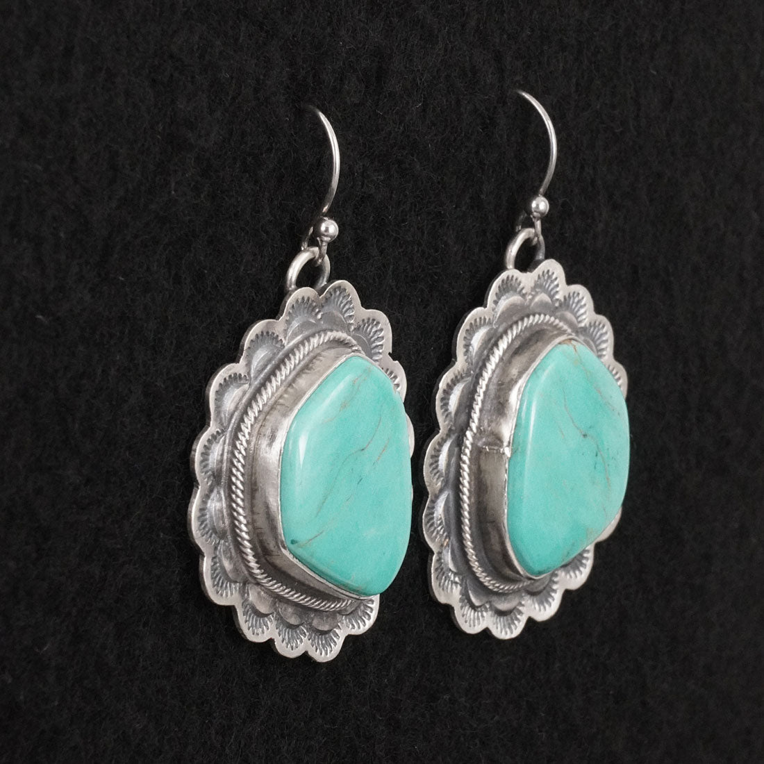 Bobby Johnson Turquoise & Sterling Silver Earrings