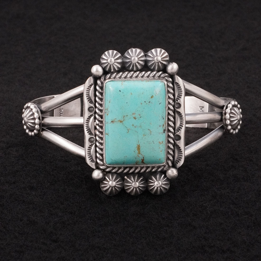 Michael Calladitto Turquoise & Sterling Silver Bracelet