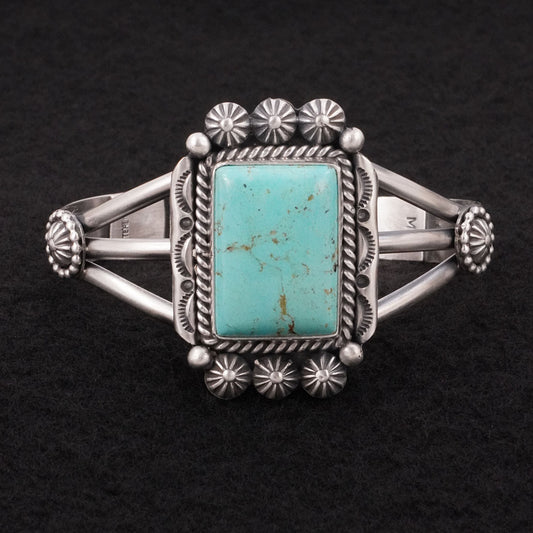 Michael Calladitto Turquoise & Sterling Silver Bracelet