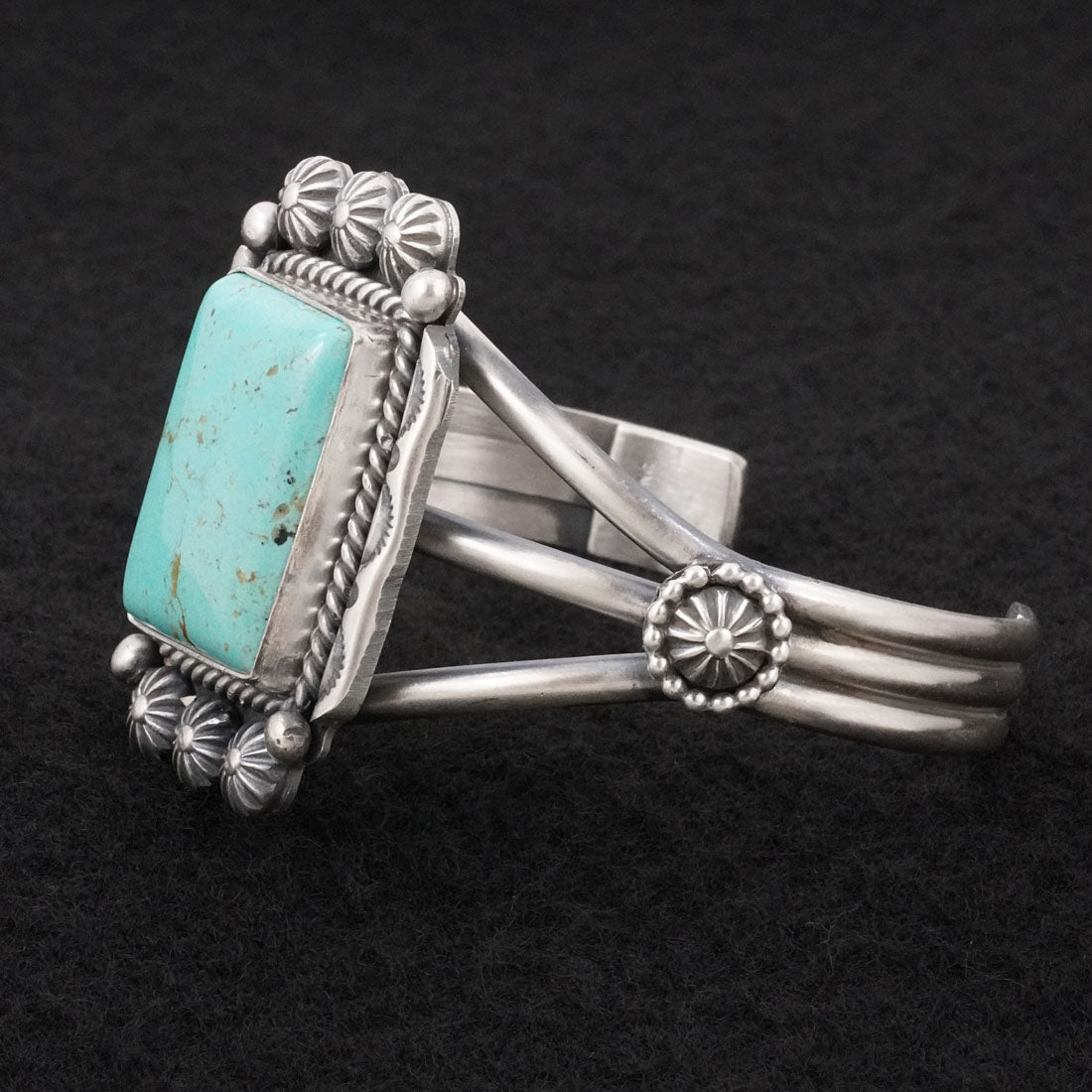 Michael Calladitto Turquoise & Sterling Silver Bracelet