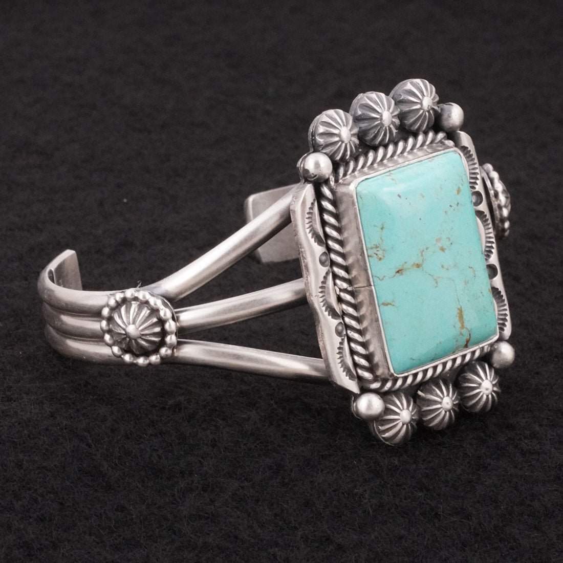 Michael Calladitto Turquoise & Sterling Silver Bracelet