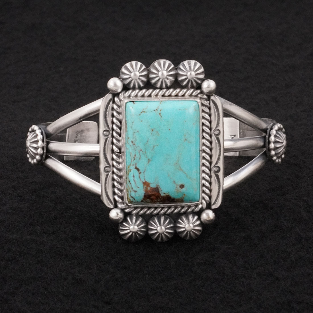 Michael Calladitto Turquoise & Sterling Silver Bracelet