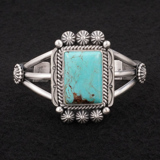 Michael Calladitto Turquoise & Sterling Silver Bracelet