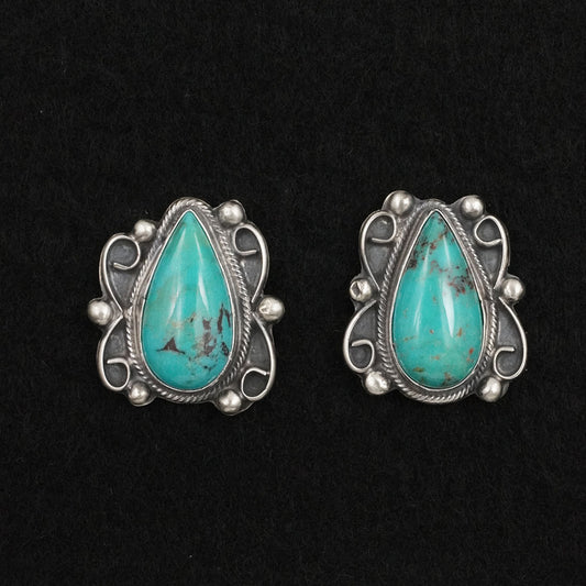 Kobe Martinez Turquoise & Sterling Silver Earrings