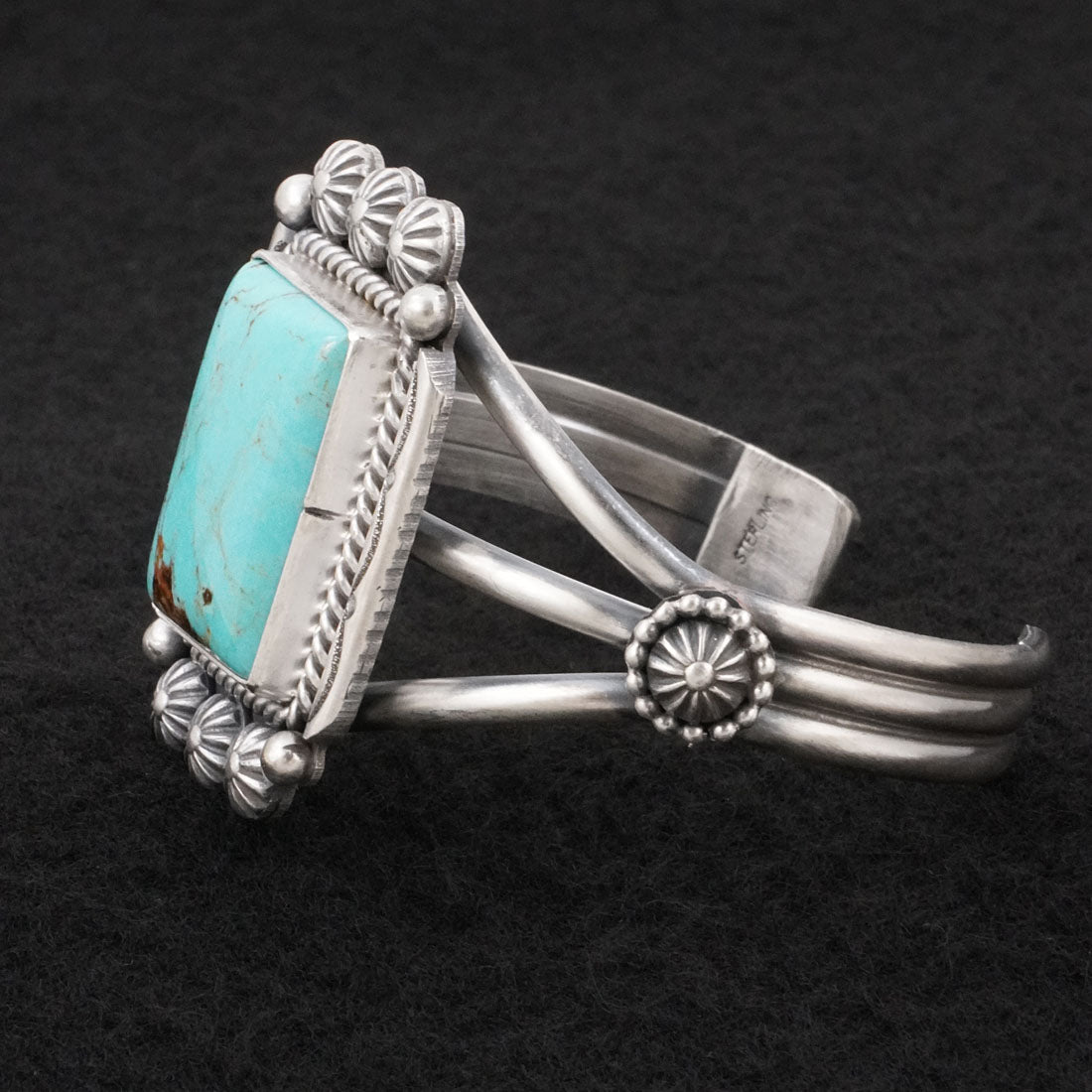 Michael Calladitto Turquoise & Sterling Silver Bracelet