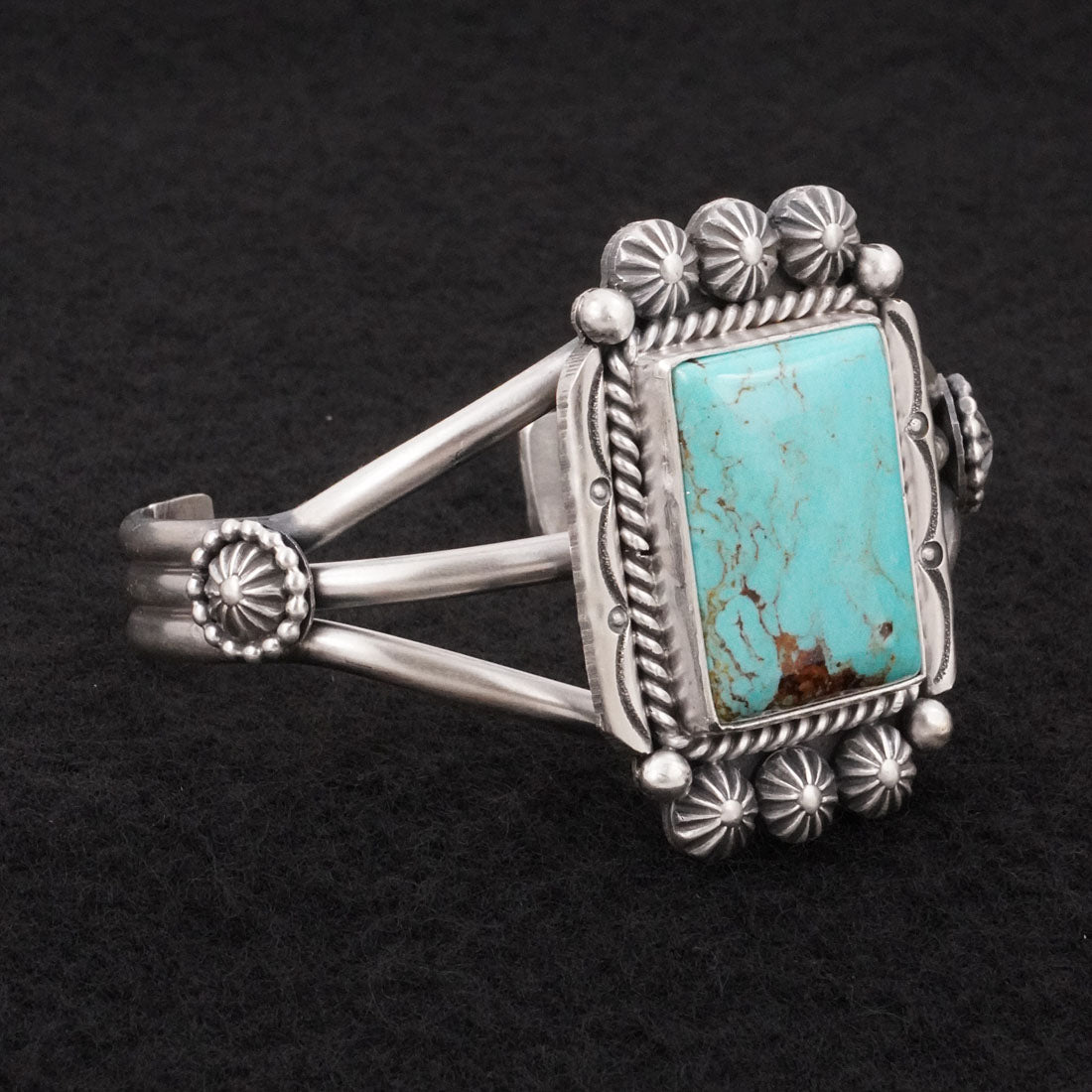Michael Calladitto Turquoise & Sterling Silver Bracelet