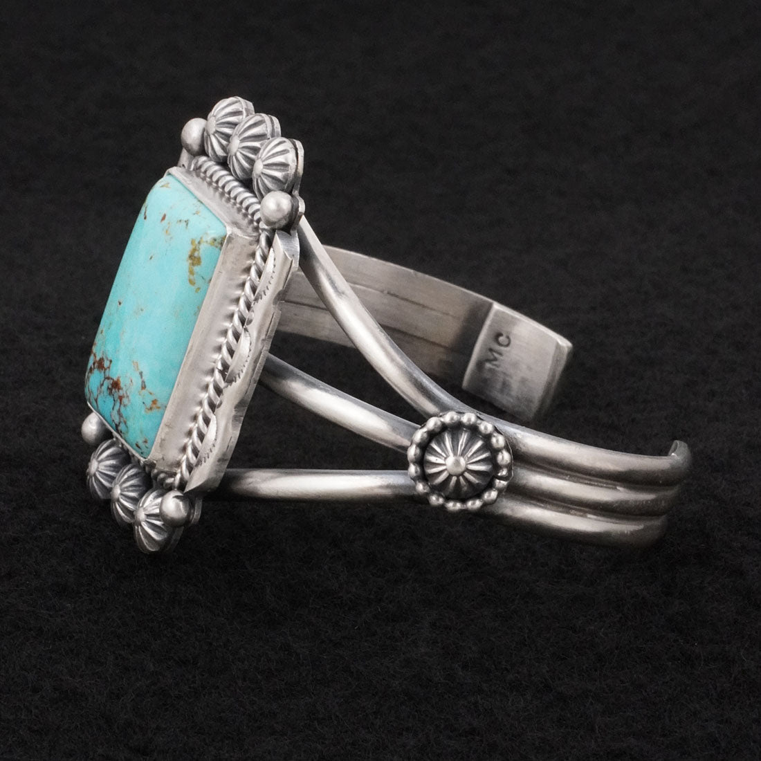 Michael Calladitto Turquoise & Sterling Silver Bracelet