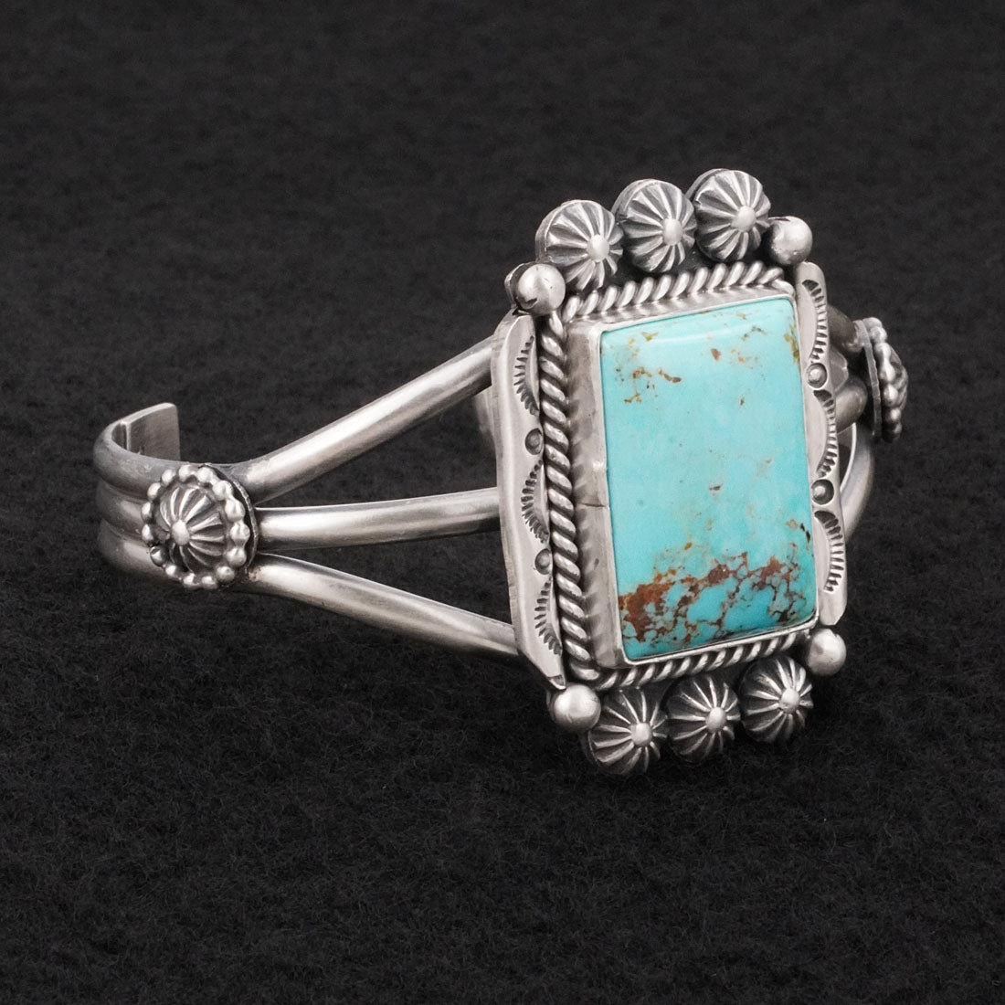 Michael Calladitto Turquoise & Sterling Silver Bracelet