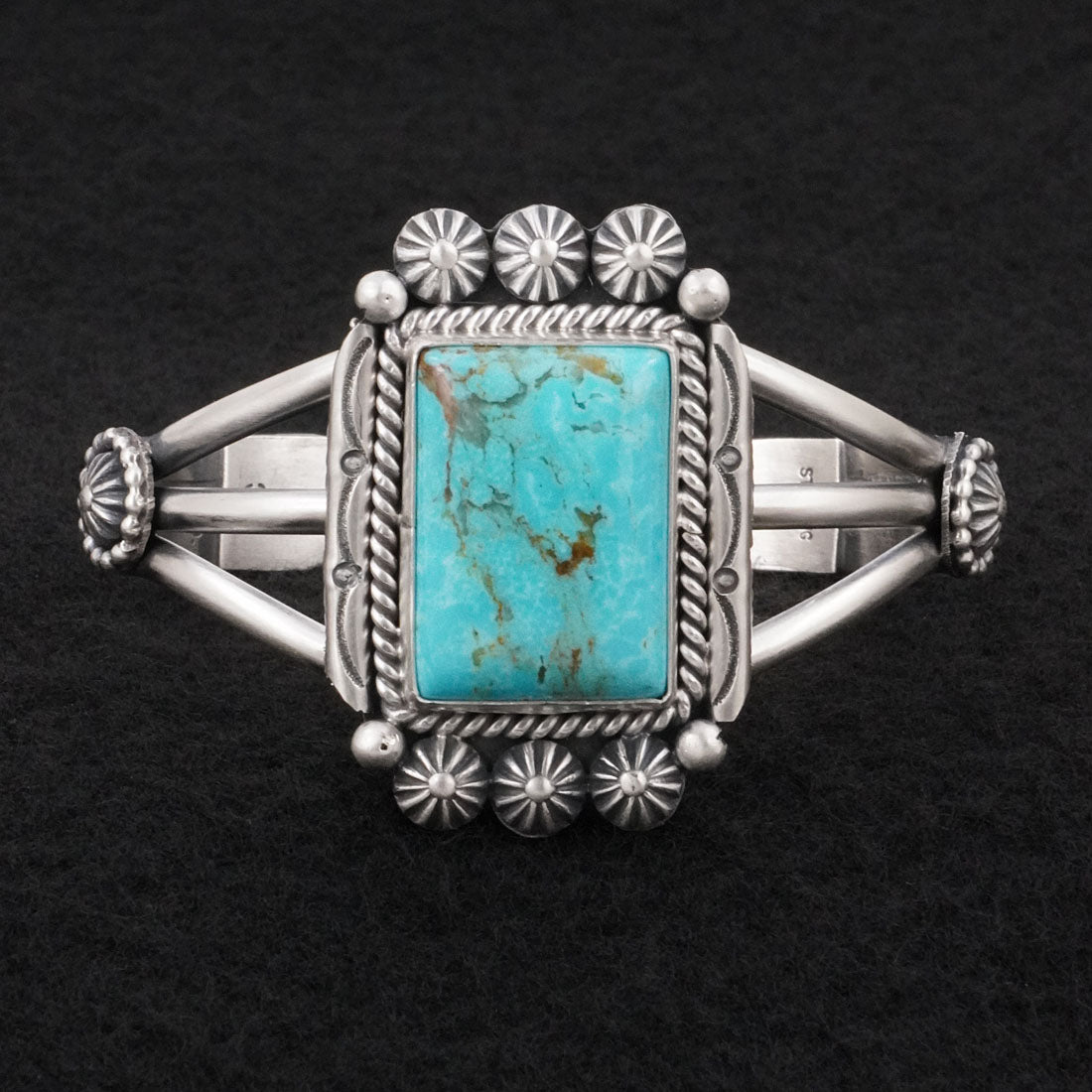 Michael Calladitto Turquoise & Sterling Silver Bracelet