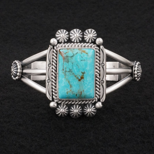 Michael Calladitto Turquoise & Sterling Silver Bracelet