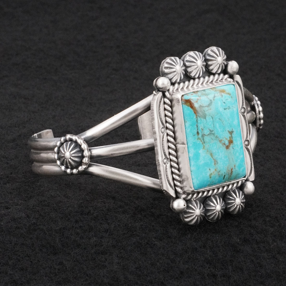 Michael Calladitto Turquoise & Sterling Silver Bracelet