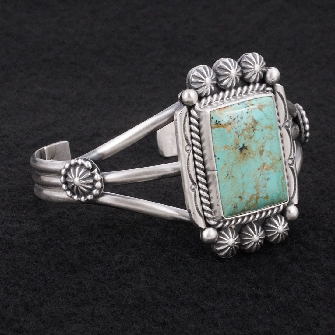 Michael Calladitto Turquoise & Sterling Silver Bracelet