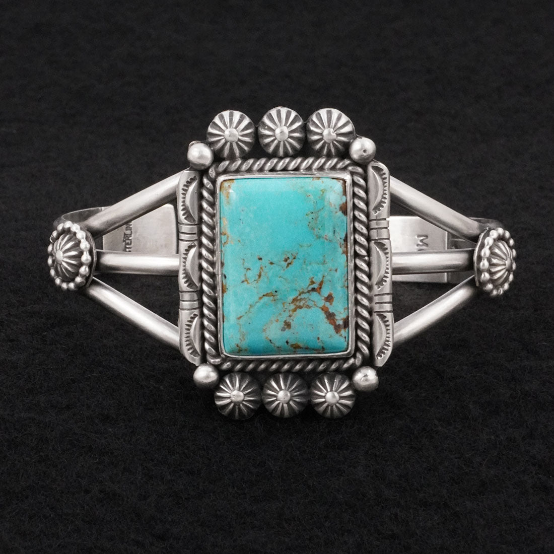 Michael Calladitto Turquoise & Sterling Silver Bracelet