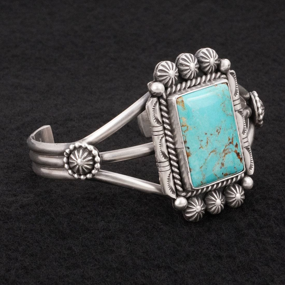 Michael Calladitto Turquoise & Sterling Silver Bracelet