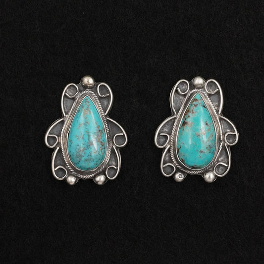 Kobe Martinez Turquoise & Sterling Silver Earrings